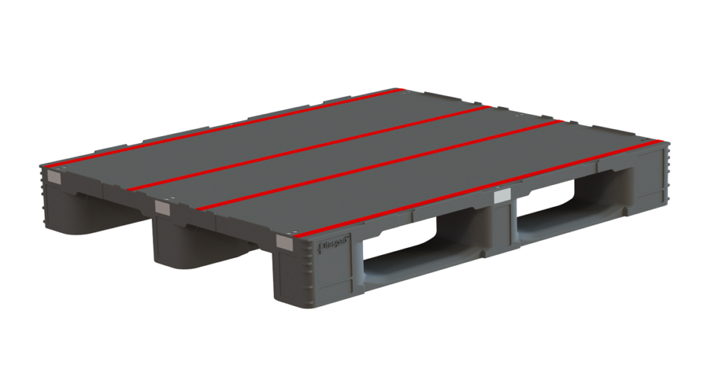 1200 x 1000 mm Pallet rackable to 3000 lbs