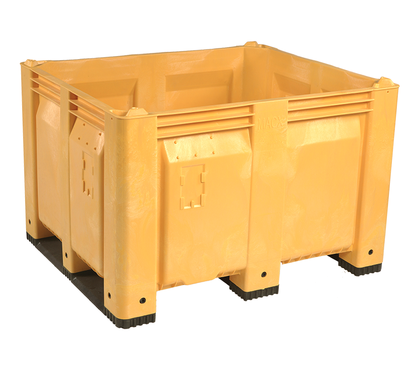 48 x 40 x 31 Solid High Impact Bulk Bin - Runners: Short Side - Image 6