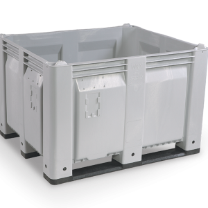 48 x 40 x 31 Solid High Impact Bulk Bin - Runners: Long Side