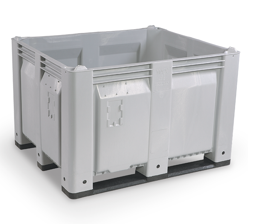 48 x 40 x 31 Solid High Impact Bulk Bin - Runners: Long Side