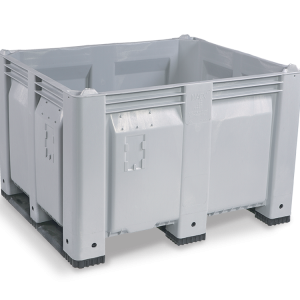 48 x 40 x 31 Solid High Impact Bulk Bin - Runners: Short Side