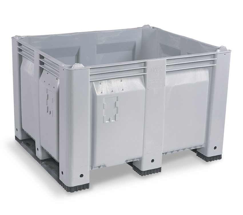 48 x 40 x 31 Solid High Impact Bulk Bin - Runners: Short Side