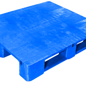 48 x 40 Solid Deck Blue Pallet with 3 runners