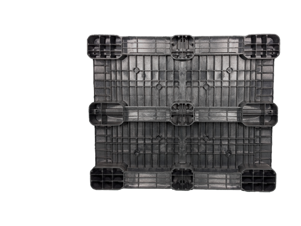 48 x 40 Solid Deck Yellow Pallet with 3 runners