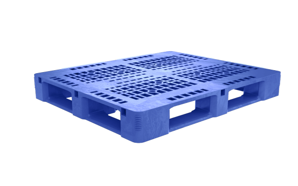 48 x 40 Heavy Duty Blue Vented Reinforced Plastic Pallet