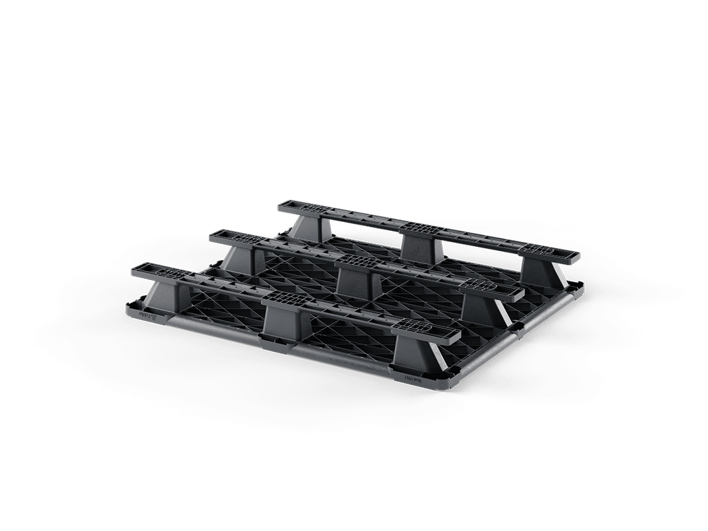 48 x 40 Open Deck Cargo Pallet with 3 Runners - Image 2