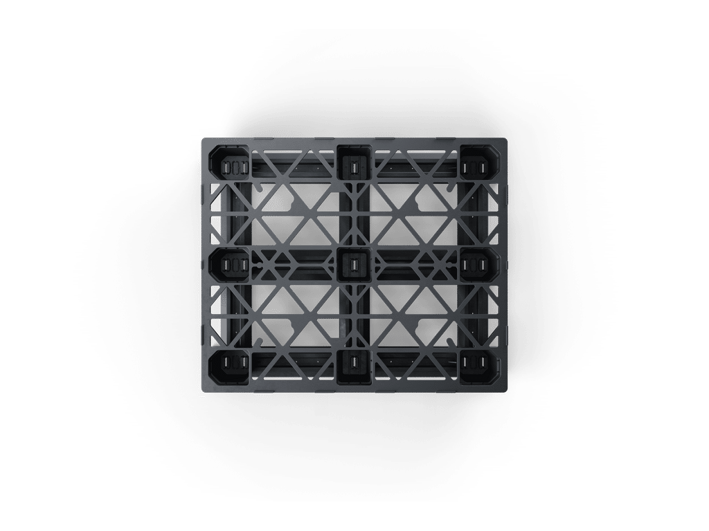 48 x 40 Open Deck Medium Duty Pallet with 6 runners - Image 3