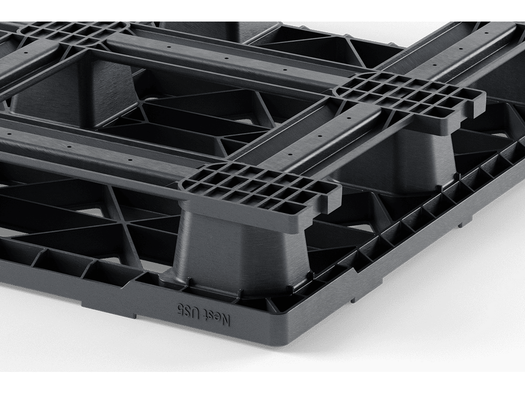 48 x 40 Open Deck Medium Duty Pallet with 6 runners - Image 4