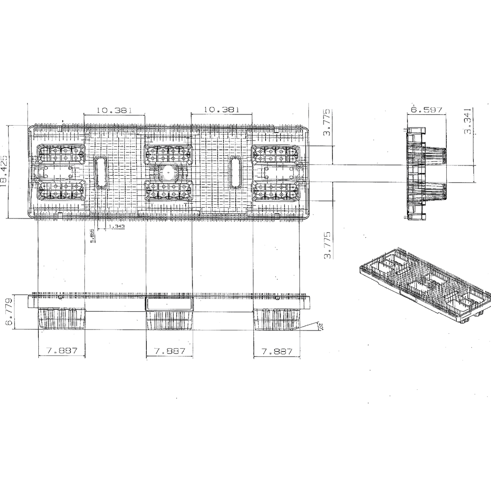 48 x 18 Xtreme Space Saver Nestable - B Grade Black - Image 3