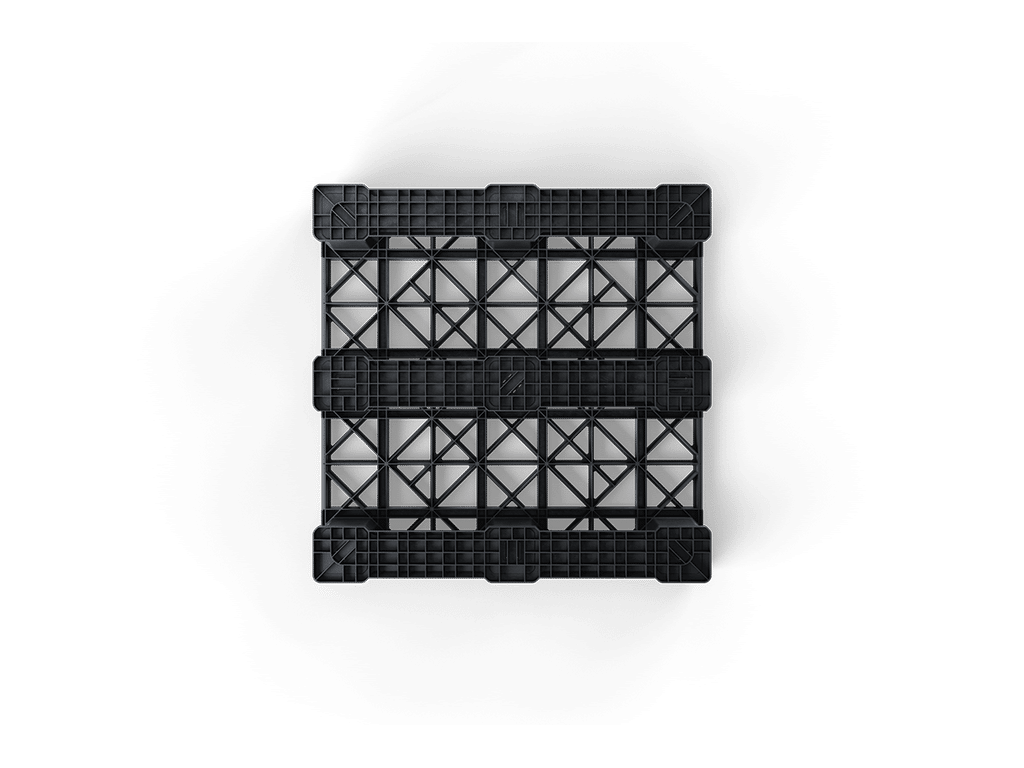 43 x 43 Open Deck 3 Runner Container Pallet - Image 4