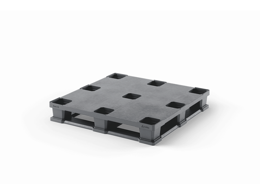 43 x 43 Closed Deck 6 Runner Container Pallet