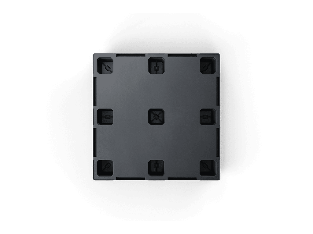 45 x 45 Closed Deck 6 Runner Container Pallet - Image 3