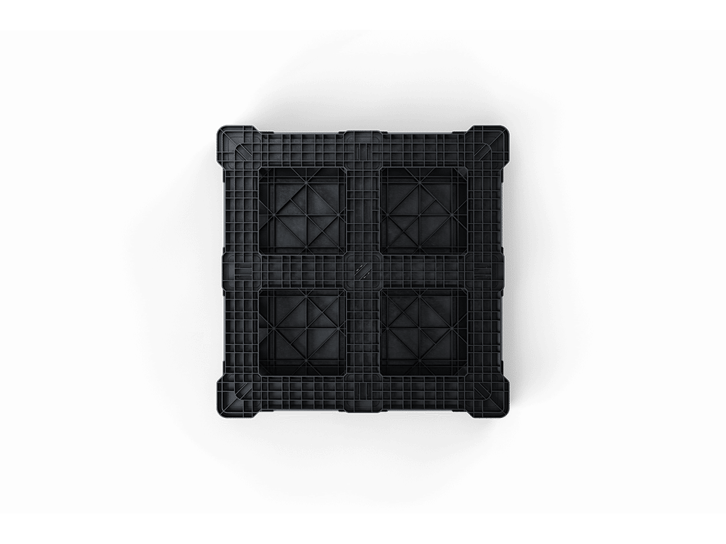 45 x 45 Closed Deck 6 Runner Container Pallet - Image 4