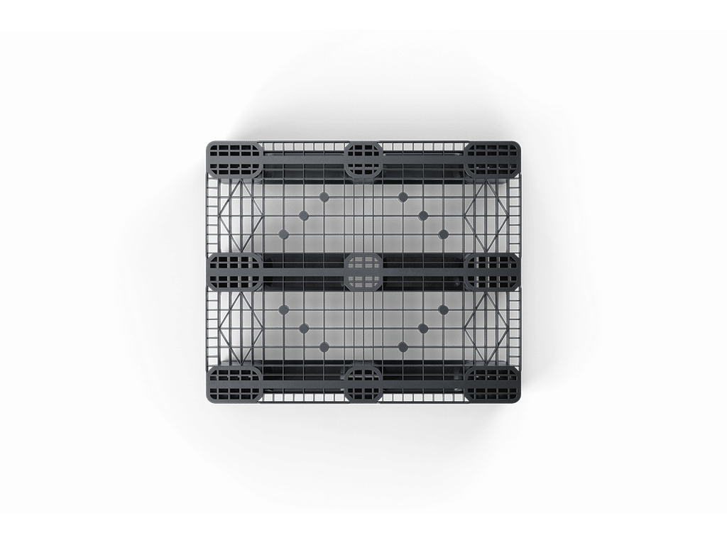 48 x 40 Rackable 3 Runner Pallet with Metal Rods - Image 3