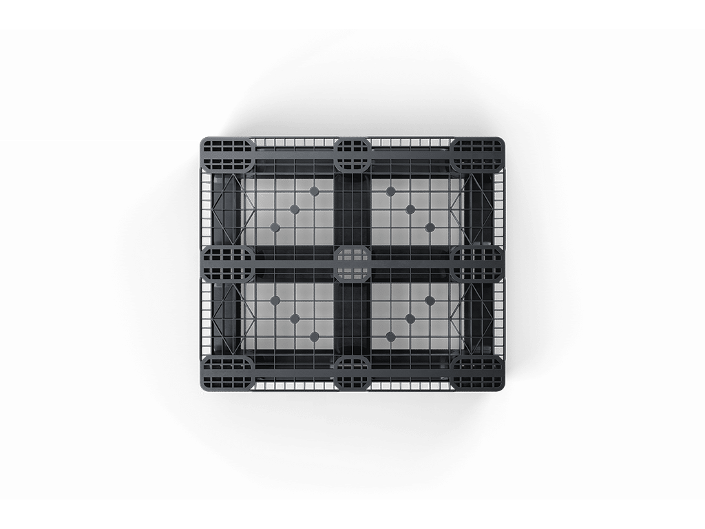 48 x 40 Rackable 6 Runner Pallet with Metal Rods - Image 3