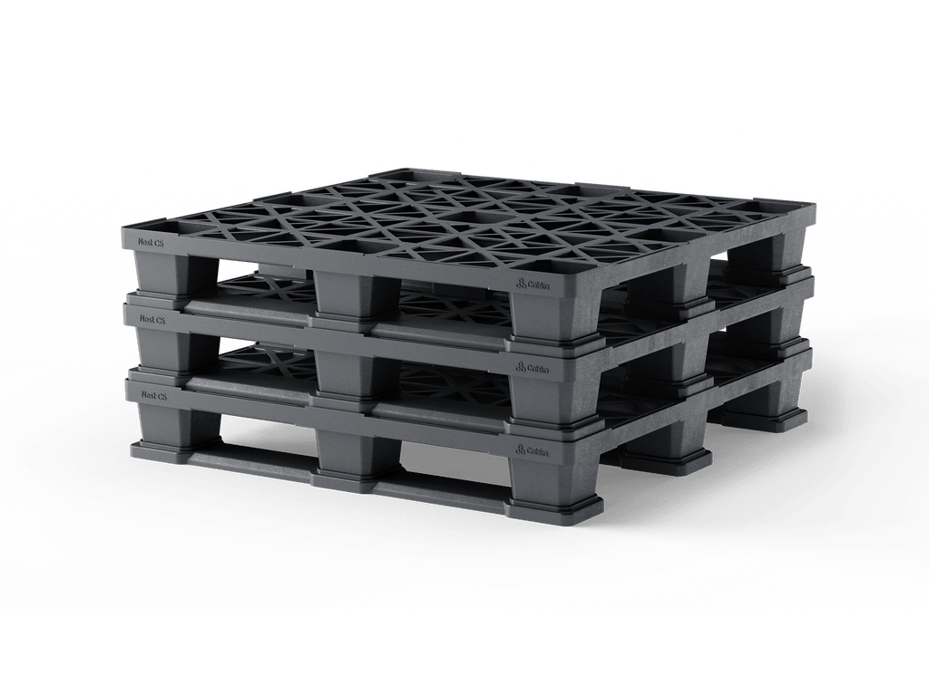 43 x 43 Open Deck 3 Runner Container Pallet - Image 5