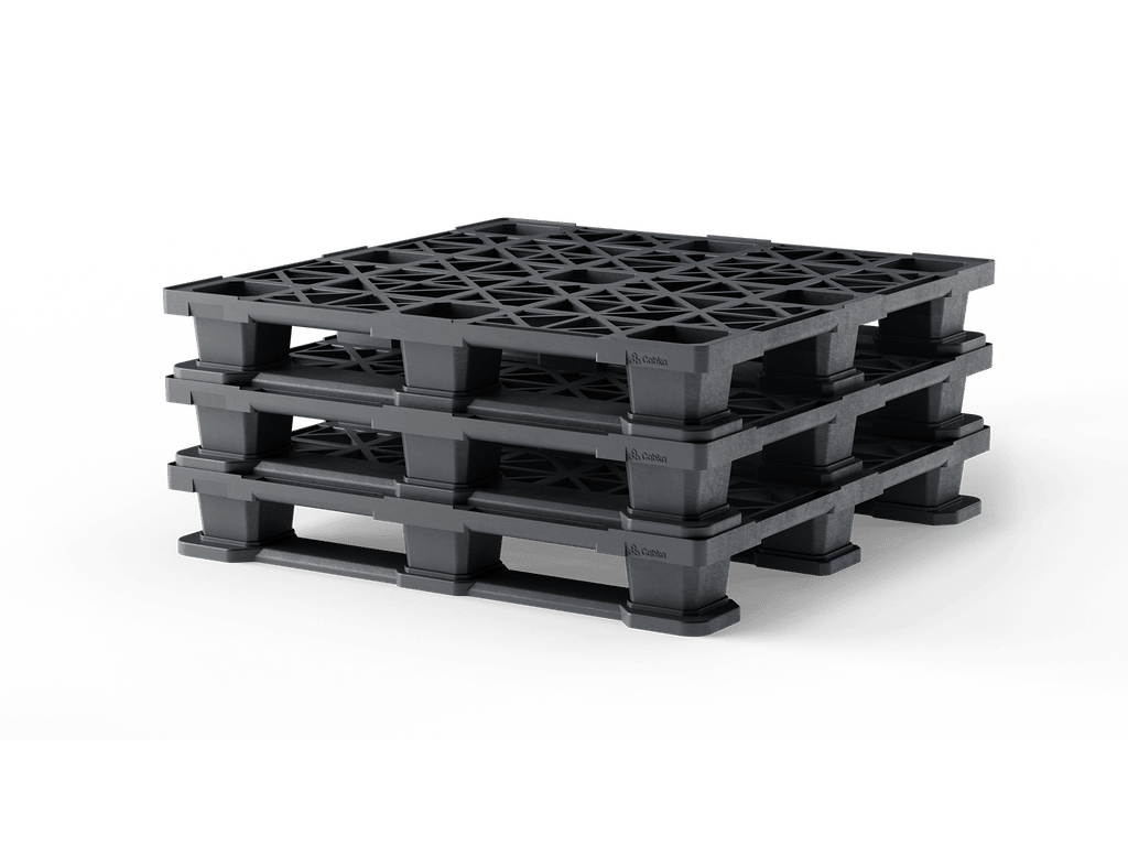 45 x 45 Open Deck 3 Runner Container Pallet - Image 5