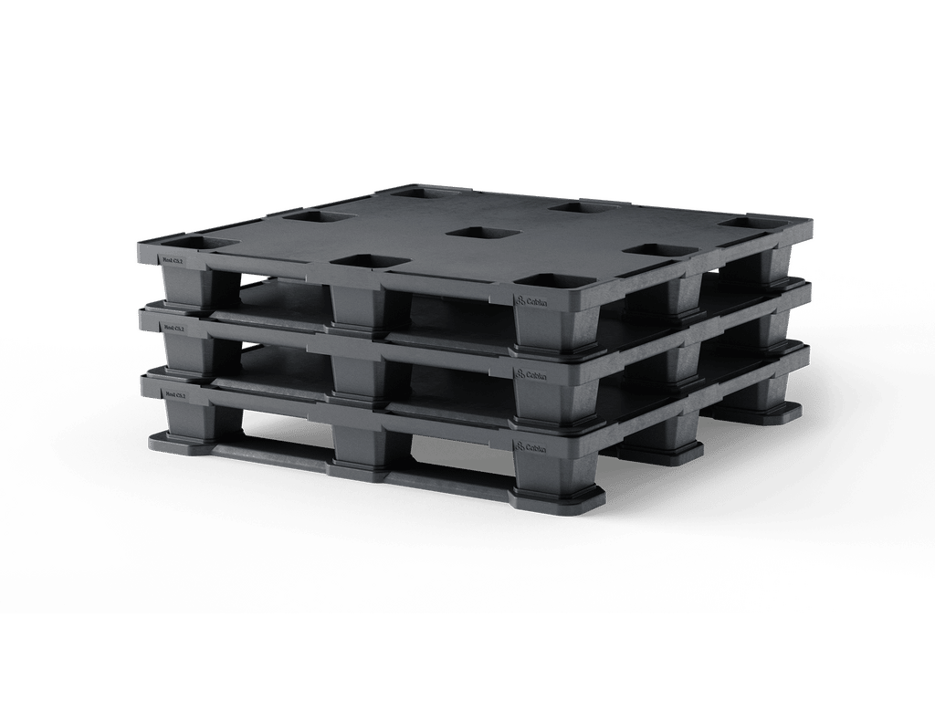 45 x 45 Closed Deck 3 Runner Container Pallet - Image 5