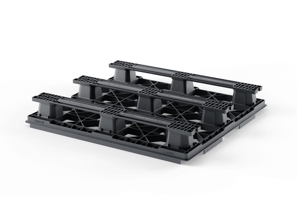 48 x 45 Open Deck Nestable Pallet with Runners - Image 2