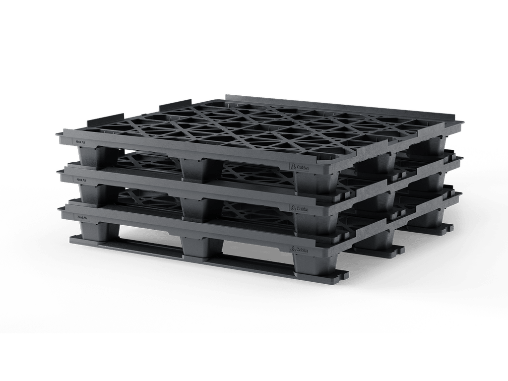 48 x 45 Open Deck Nestable Pallet with Runners - Image 4