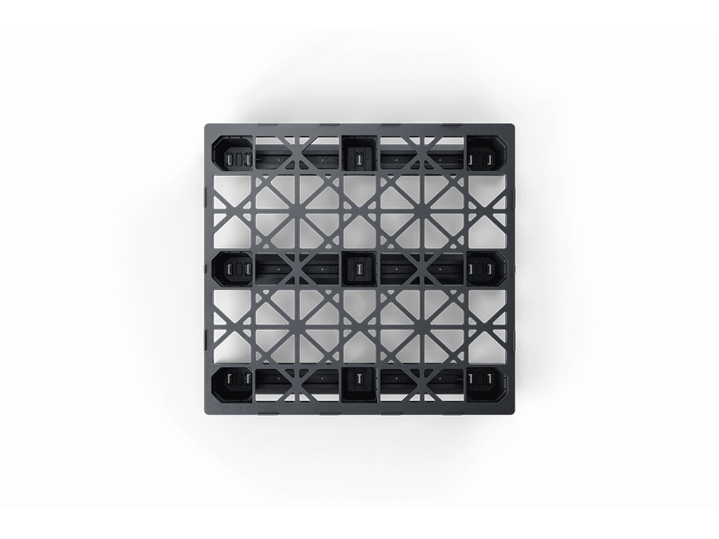 48 x 45 Open Deck Nestable Pallet with Runners - Image 3