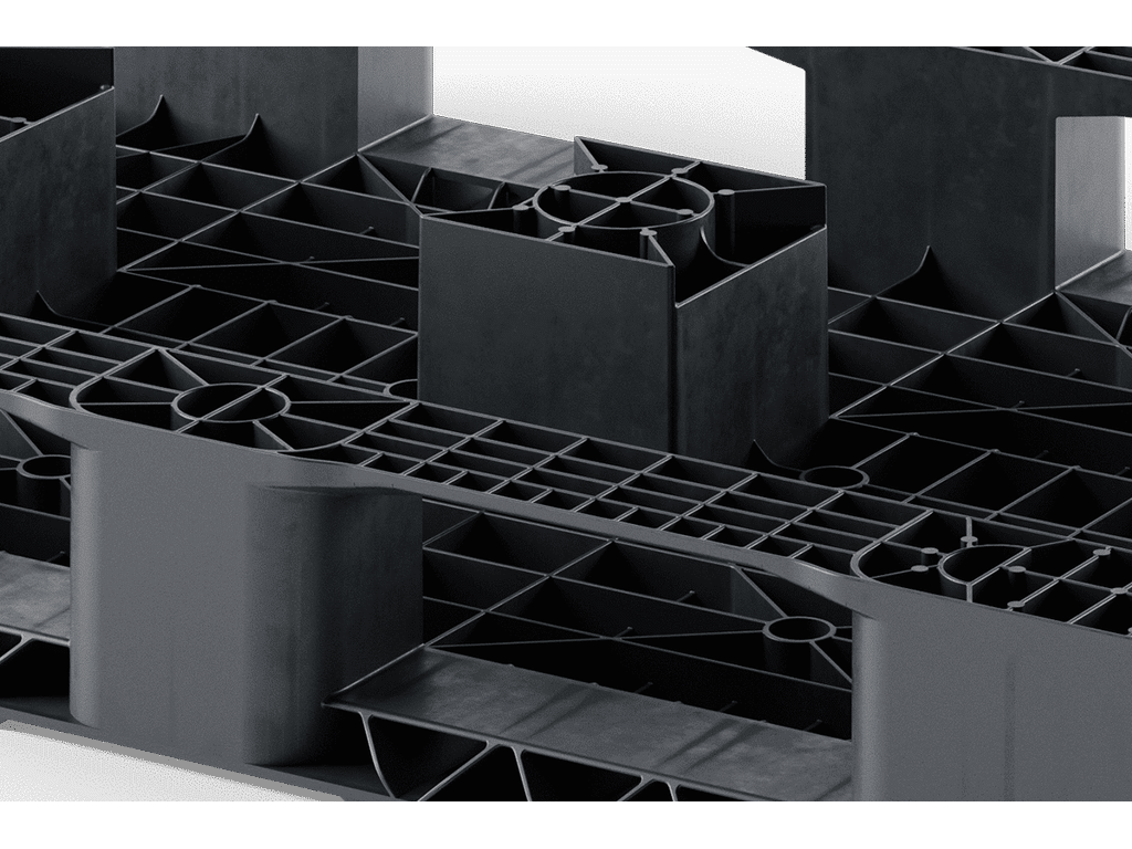 47 x 32 Closed Deck 2 Runner Rackable Pallet - Image 5