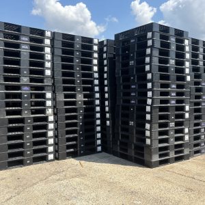 Black 43 x 43 Plastic Pallets