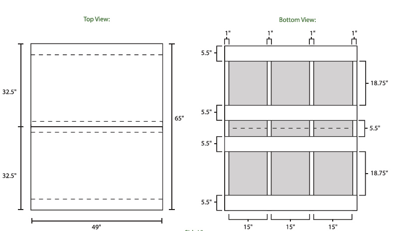 49 x 65 Plastic Lumber Pallet - Image 4