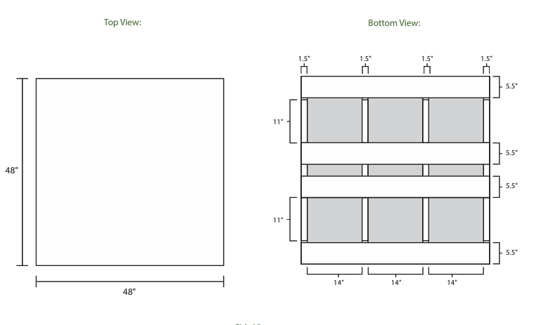 48 x 48 Plastic Lumber Pallet - Image 4